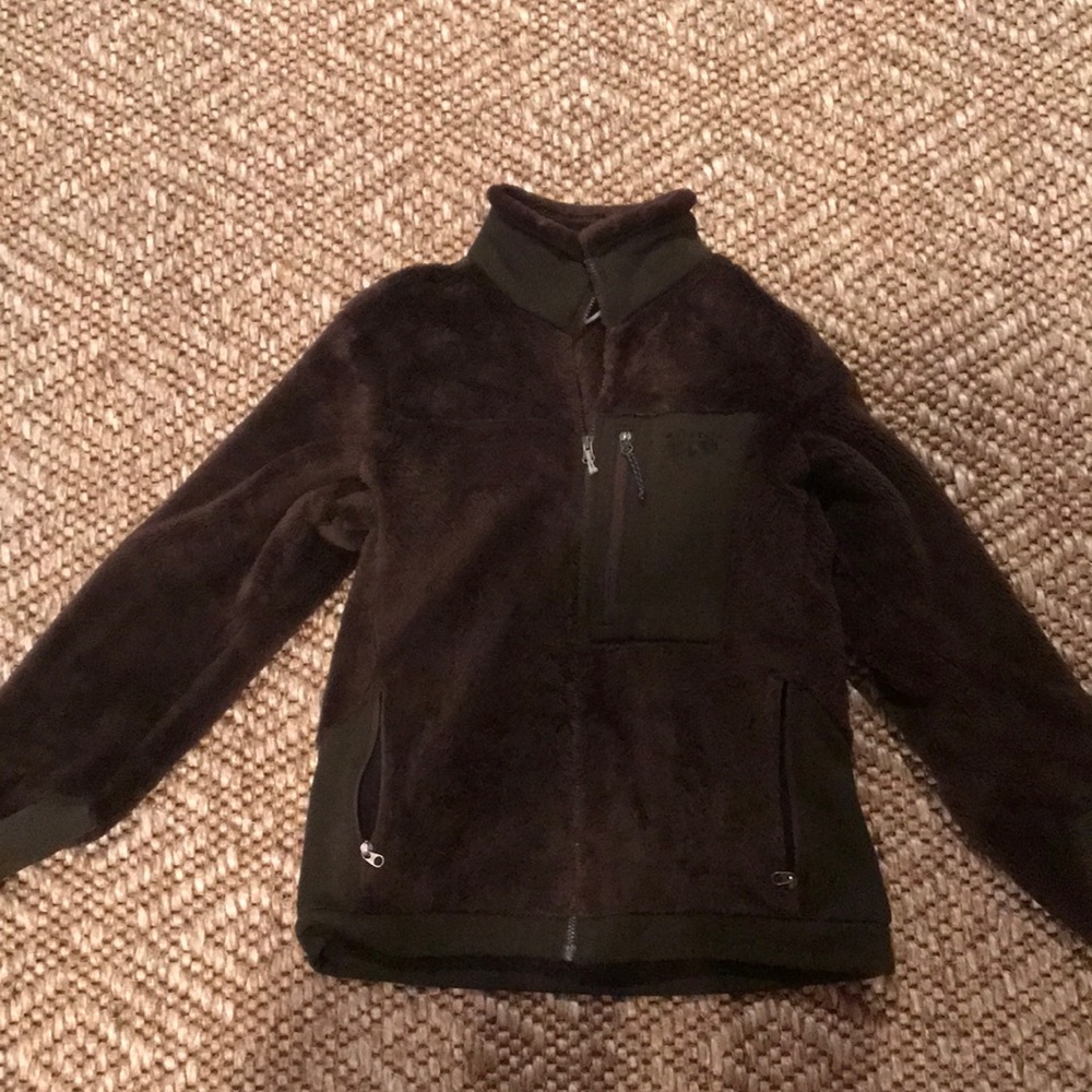 Mountain Hardware Brown Fuzzy Pullover - image 1